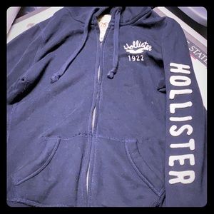 Hollister hooded zip up sweatshirt